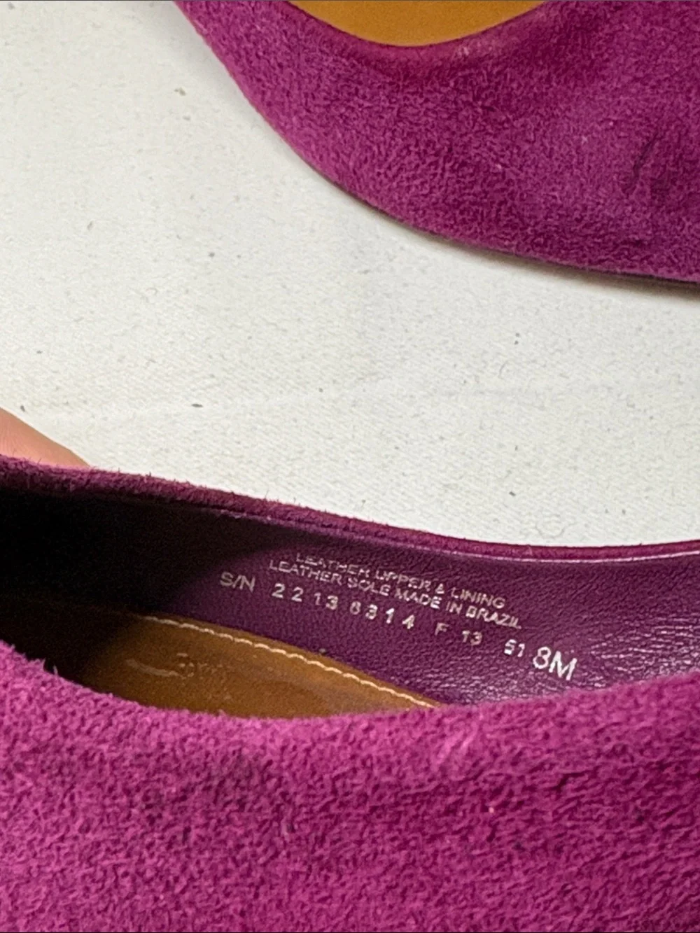 Tory Burch Ivy Pointed Toe Fuschia Suede Heels Size 8
